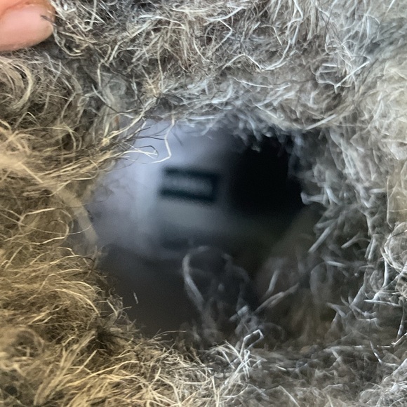 Sorel winter boots Black Fur Trim Waterproof Rubber with Quilted shaft size 8 - Picture 6 of 12